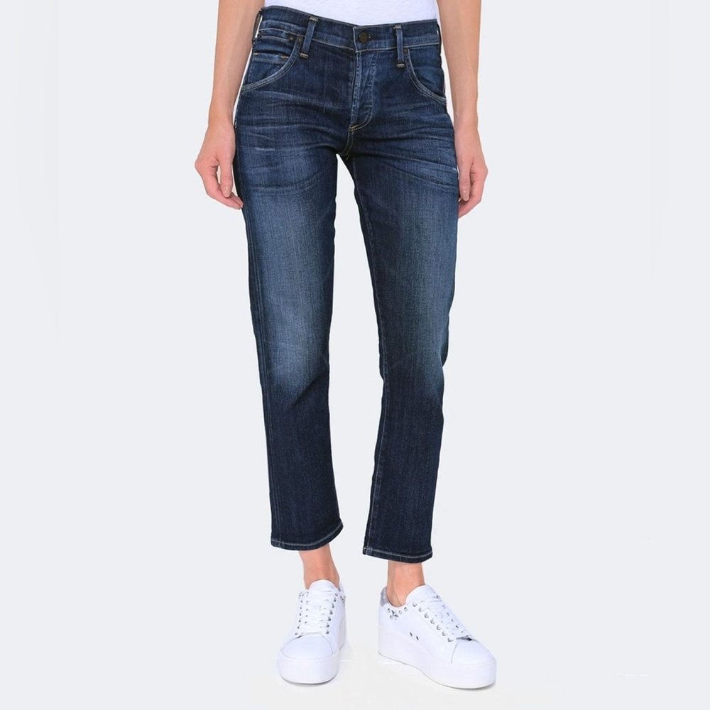 Citizens of Humanity Emerson Slim Boyfriend Jeans in Dark Wash